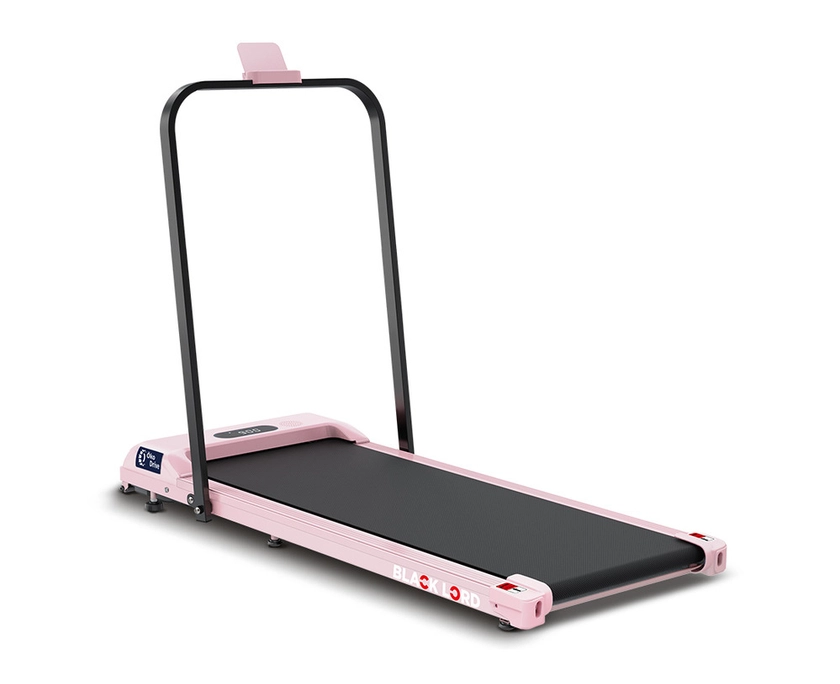 BLACK LORD Treadmill Electric Walking Pad Home Fitness Foldable Pink w/ Smart Watch