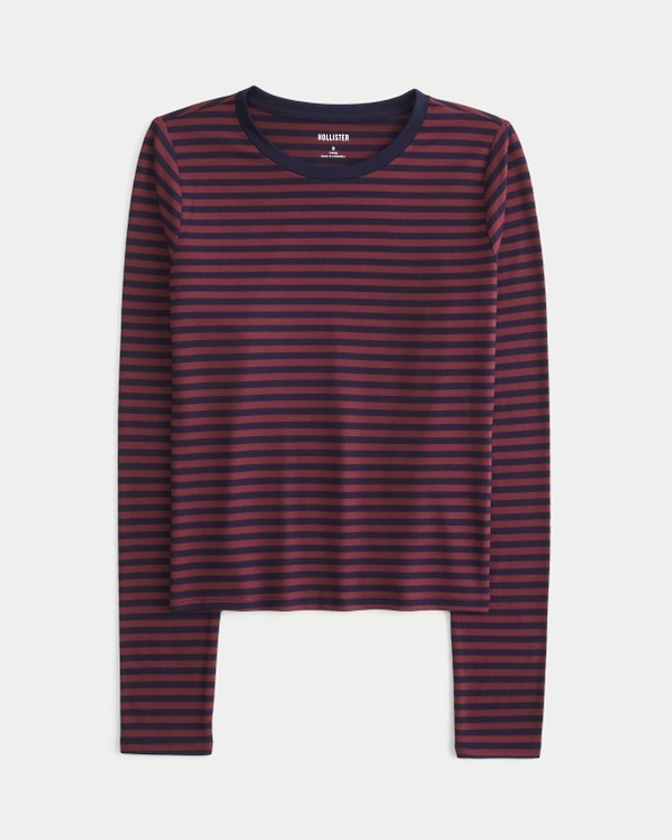 Women's Soft Stretch Seamless Fabric Long-Sleeve Crew Top | Women's | HollisterCo.ca