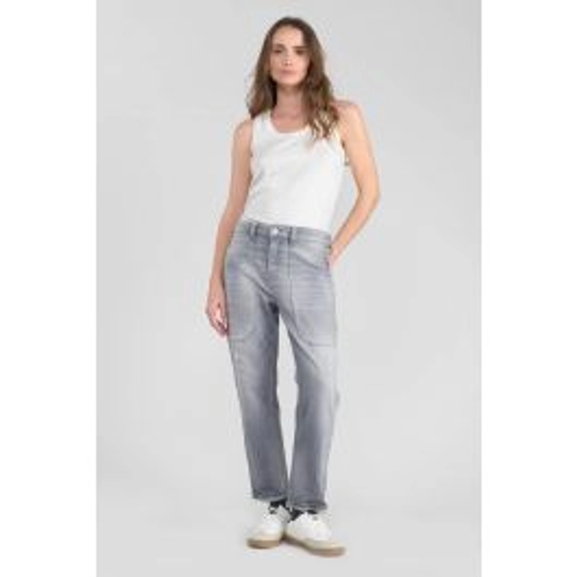 Jeans 400/60 girlfriend Union taille haute destroy gris N°3