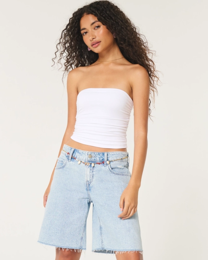 Women's Ruched Seamless Fabric Tube Top | Women's | HollisterCo.com