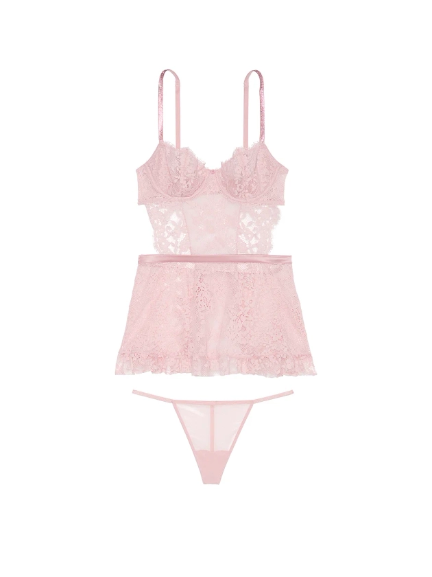 Buy Twinkle Wicked Unlined Lace Apron Set - Order Babydolls online 1125510600 - Victoria's Secret