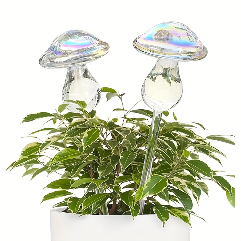 Plant Watering Ground Insert Rainbow Mushroom Automatic - Temu Canada