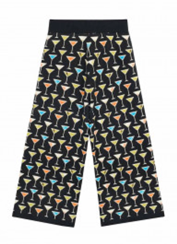 Dawn O’Porter X Joanie - Margarita Cocktail Print Knitted Lounge Trousers