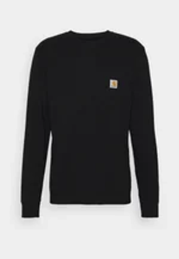 Carhartt WIP POCKET - T-shirt à manches longues - black/noir - ZALANDO.FR