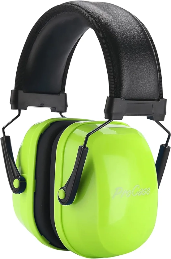 ProCase Kids Ear Protection, 25dB Noise Reduction Earmuffs for Children Toddler Autism Sound Proof Noise Cancelling Austistic Headphones for Concert -Green