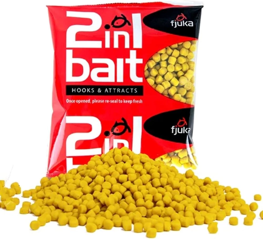 Fjuka 2in1 Original - 5mm Hook Bait. The soft feed pellet & attractant (yellow) : Amazon.co.uk: Sports & Outdoors