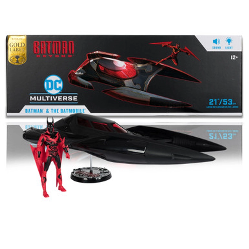 Batman & Batmobile (Batman Beyond) Gold Label Vehicle w/Lights and Sound (PRE-ORDER ships November)