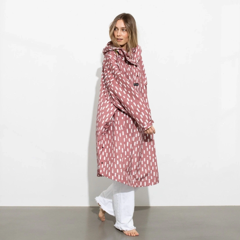 Raincoat drops mauve/white - VIVI MARI