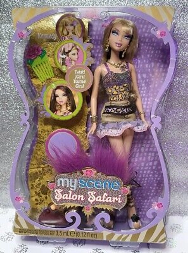 Barbie My Scene Junglicious Salon Safari Kennedy Doll Twist Hair Zebra Tattoo