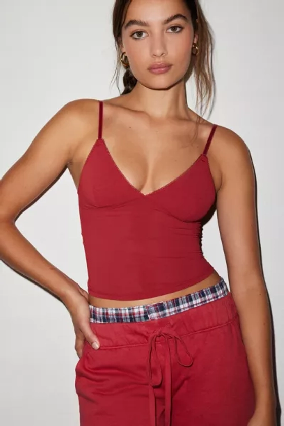 Out From Under Je T'aime Mesh Cropped Cami