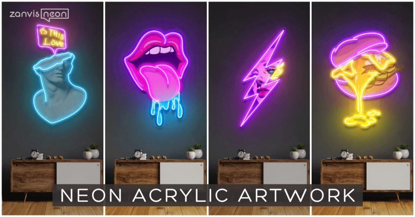 Neon Acrylic Artwork