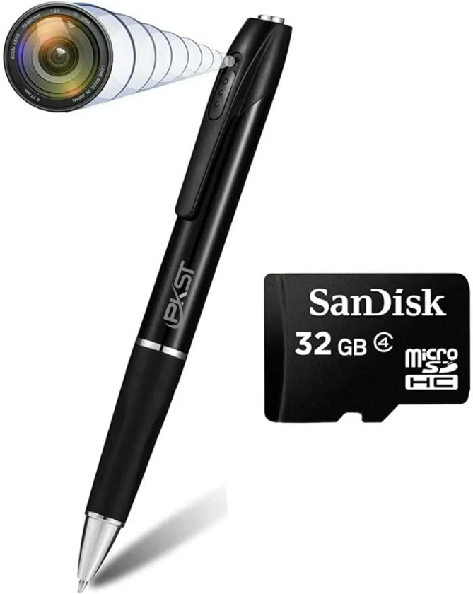 Buy PKST Smart Pen Camera 85 Minutes Pen Battery Life with 32GB Card Mini Slim Body Pen 1080p Camera Video Audio Recording for Home, Office and Classroom Wireless Camera (Pen camea 32gb) Online at Low Prices in India - Amazon.in