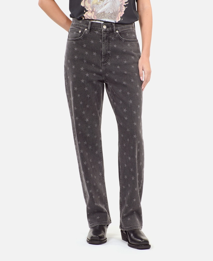 Star printed boyfriend jeans| The Kooples