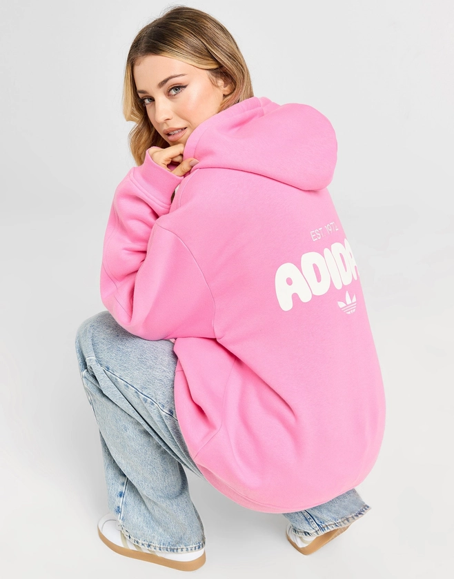 adidas Originals Sweat à Capuche Bubble Homme Rose- JD Sports France 