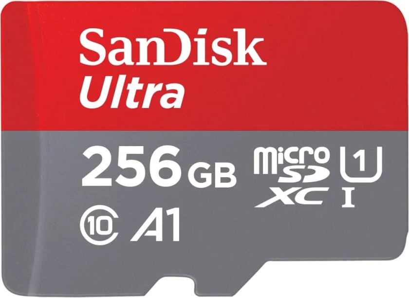 SanDisk 256 Go Ultra microSDXC UHS-I Carte + Adaptateur SD, avec jusqu'à 150 Mo/s, Classe 10, U1, homologuée A1