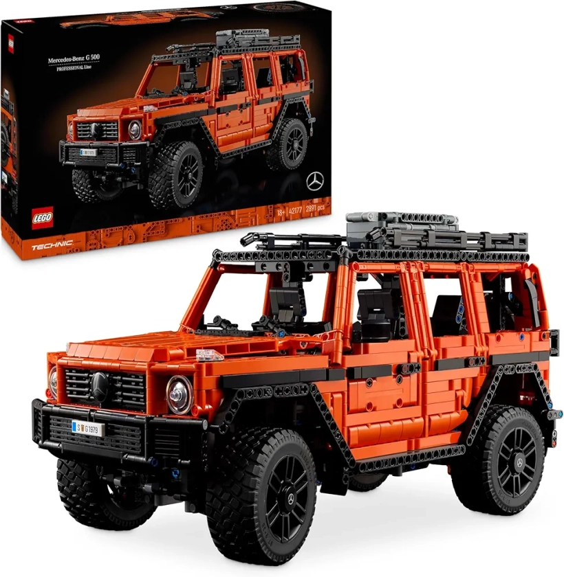 LEGO Technic Mercedes-Benz G 500 PROFESSIONAL Line - Maquette Voiture à Construire pour Adultes - Modèle de Classe G - Idée Cadeau pour les Passionnés de 4x4 et Véhicules de Luxe à Collectionner 42177