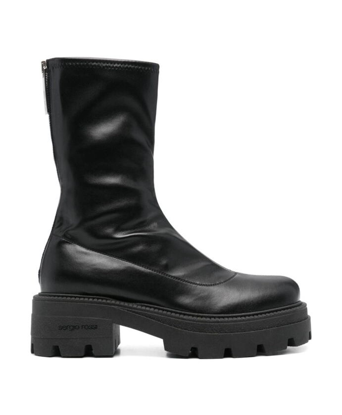 Botte Monobloc noire à fermeture éclair | Sergio Rossi | Homme | Miinto