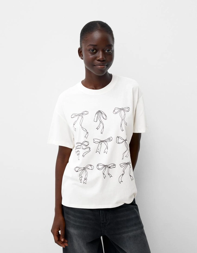 T-shirt manches courtes imprimé - BSK Teen