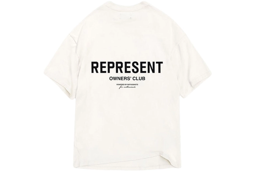 Represent Owner's Club T-Shirt Flat White/Black