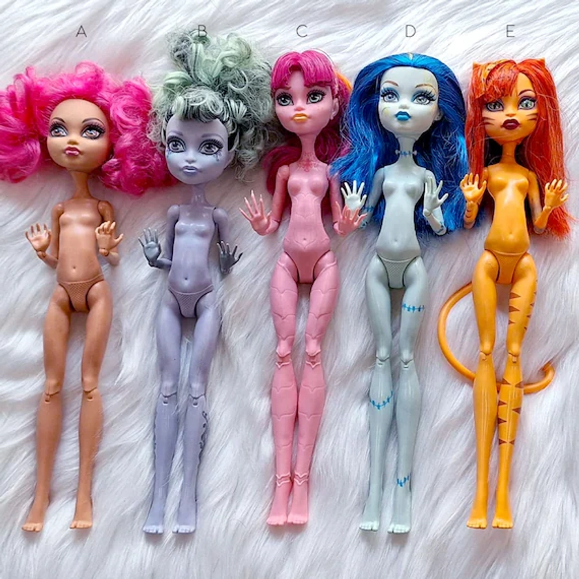 MIXED Monster High Dolls for OOAK Doll Making / Repaint / One Doll / 1 Doll / You Choose