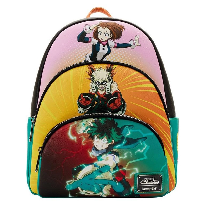 Loungefly My Hero Academia Triple Pocket Scene Mini Backpack | GameStop