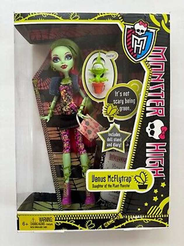 2011 Monster High Venus McFlytrap First Wave Doll by Mattel New In Box