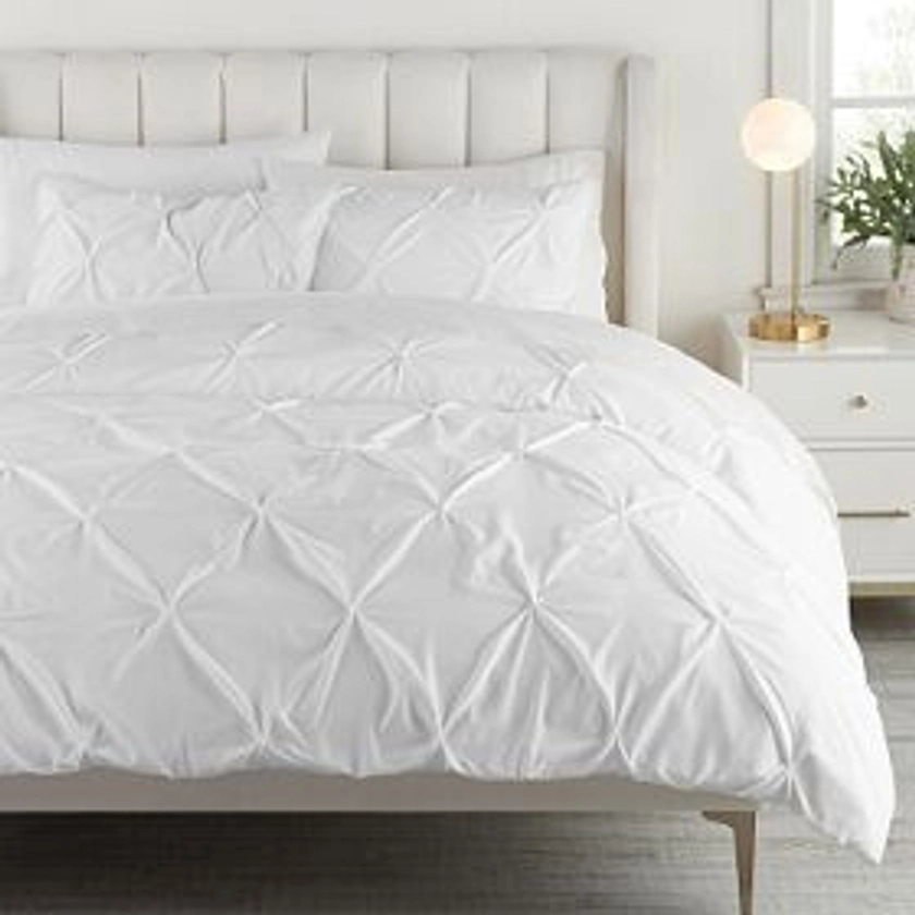 Microfiber Pintuck Duvet Cover