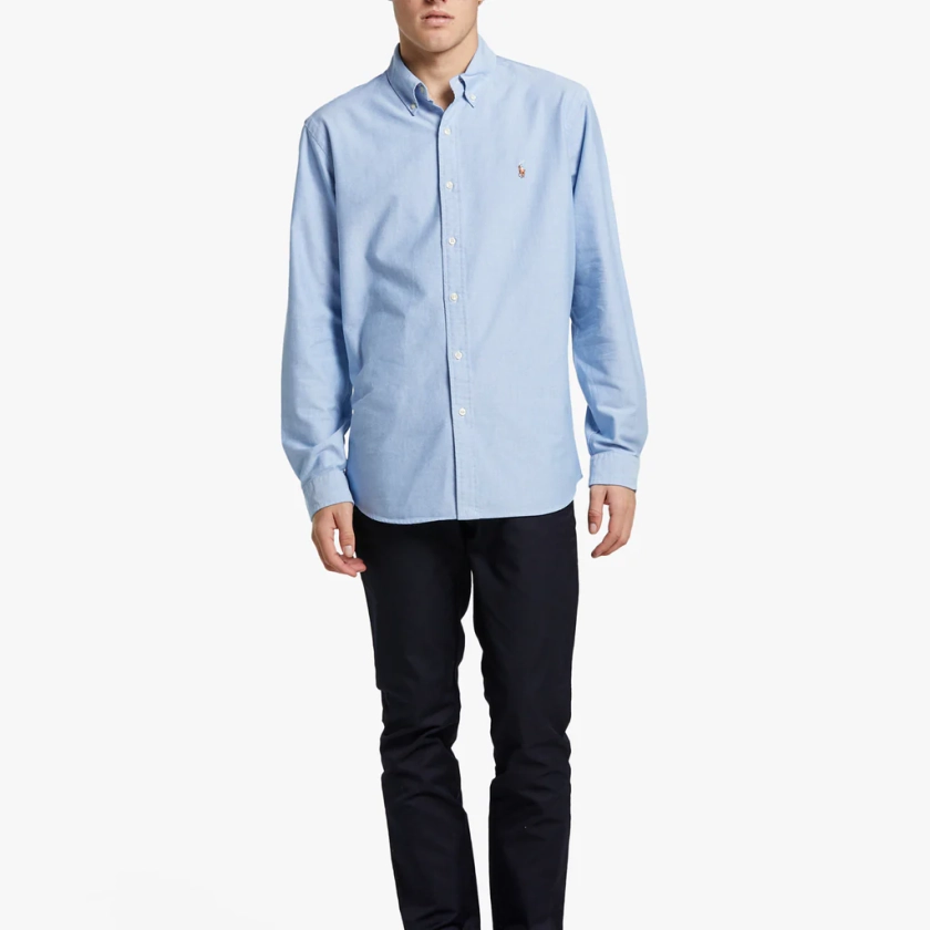 Custom Fit Oxford Shirt - Blue