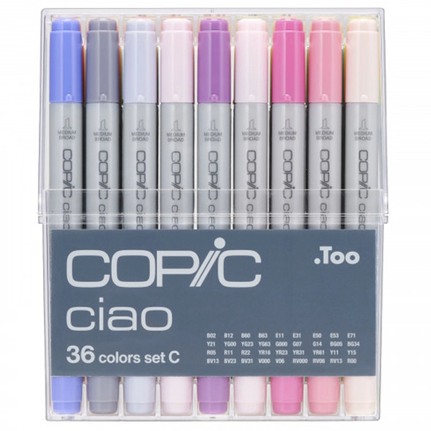 COPIC CIAO 36 PEN SET - 36 C