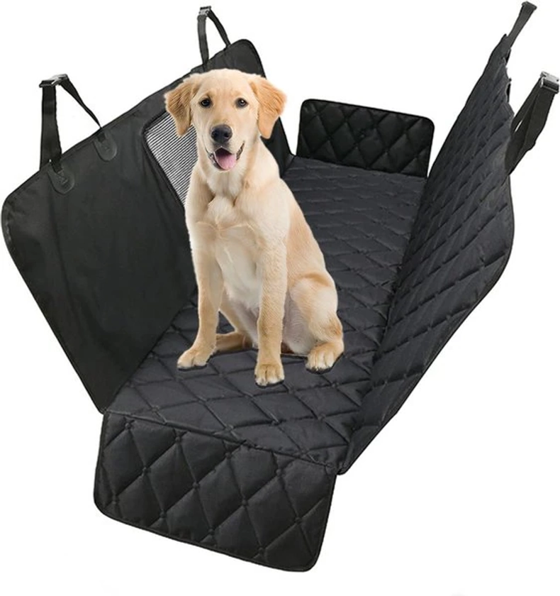 SHELE Quilted Water Resistant Hammock Dog & Cat Car Seat Cover, Black - Chewy.com