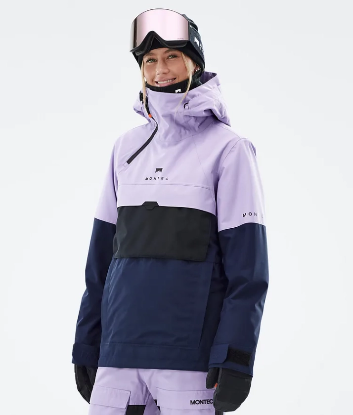 Montec Dune W Snowboard jas Dames Faded Violet/Black/Dark Blue - Paars | Montecwear.com