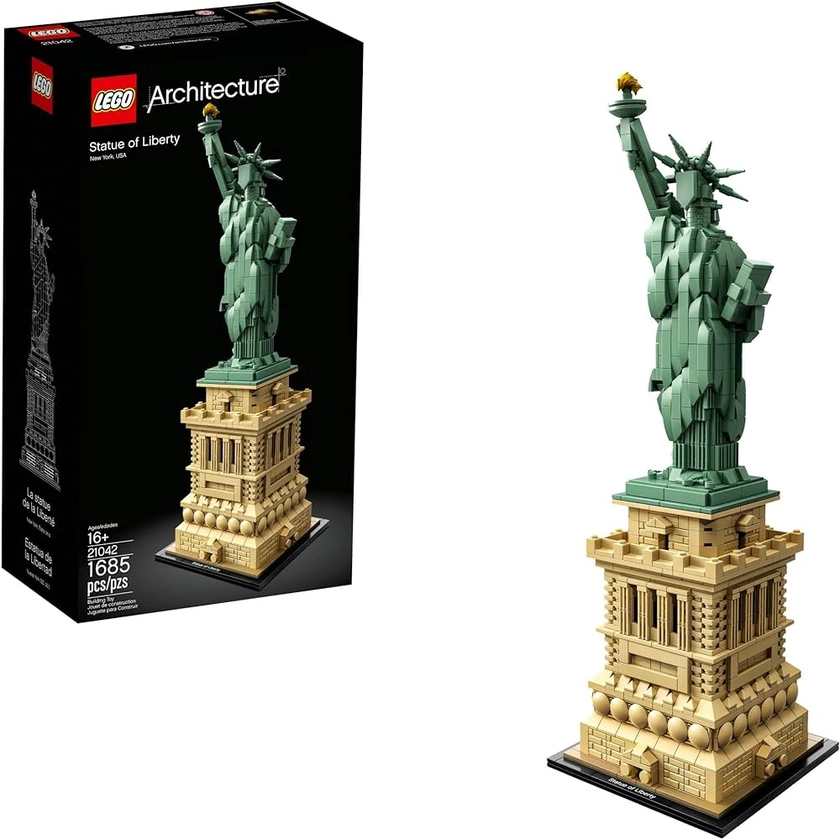 Amazon.com: LEGO Architecture Statue of Liberty 21042 Model Building Set - Collectible New York City Souvenir, Creative Home Décor or Office Centerpiece, Great Gift Idea for Adults and Teens : Toys & Games