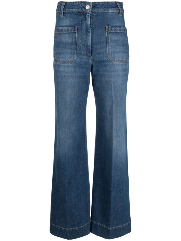 Victoria Beckham high-rise wide-leg Jeans - Farfetch