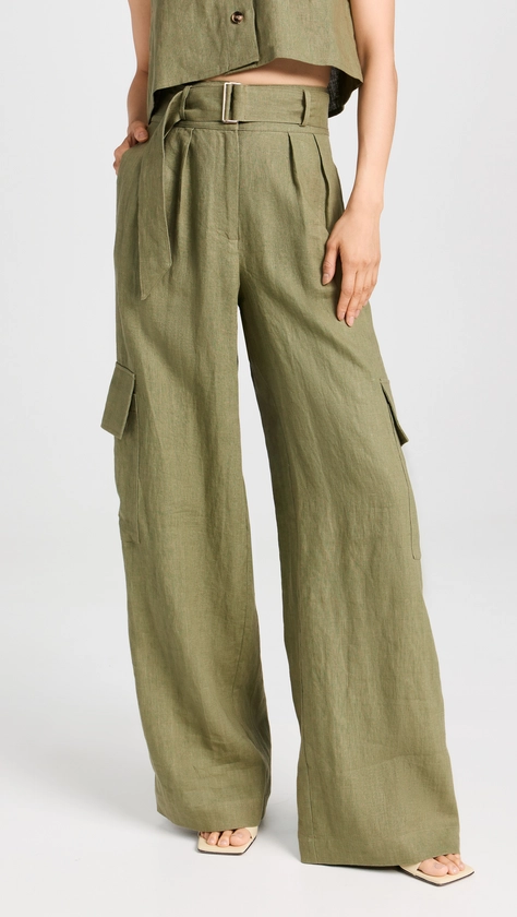 HEVRON Maggie Linen Pants | Shopbop