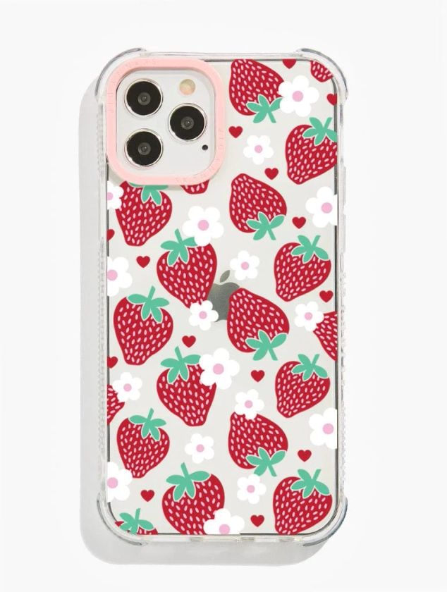 Minimal Strawberry Shock iPhone Case