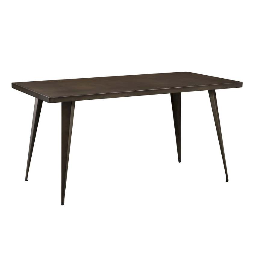 Table rectangulaire 6 personnes en métal 150 cm - INDUS