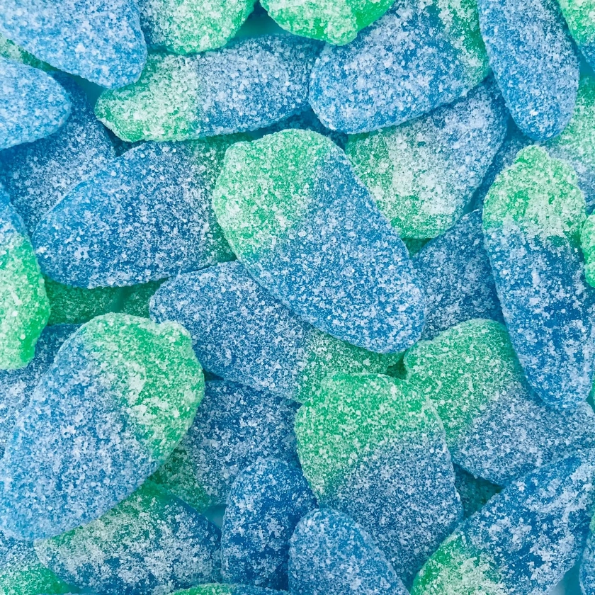 Sour Blue Raspberries 100g Bag