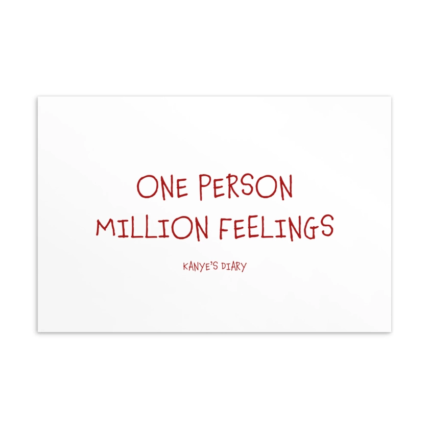 ONE PERSON MILLION FEELINGS