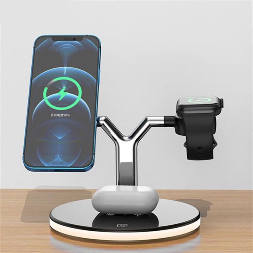 GlowStation™ Mark II - 3-in-1 MagSafe Wireless Charging Stand