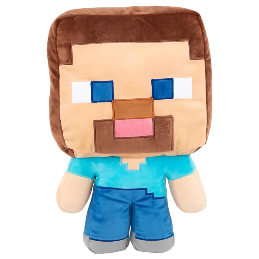 Minecraft Steve Plush Stuffed Pillow Buddy, Gaming Bedding