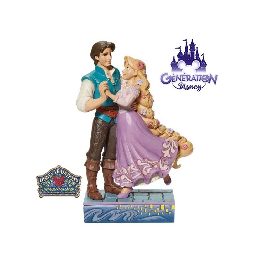 Figurine couple Raiponce et Flynn by Jim Shore