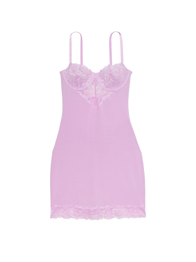 Buy Modal & Lace Mini Slip - Order Slips online 5000009121 - Victoria's Secret US