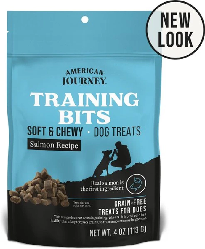 American Journey Salmon Recipe Grain-Free Soft & Chewy Training Bits Dog Treats