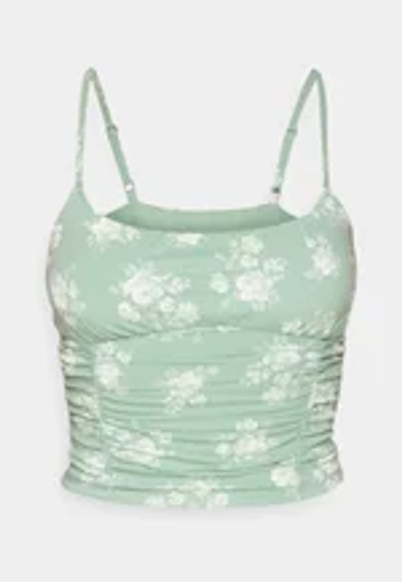 BARE RUCHED TANK - Débardeur - green