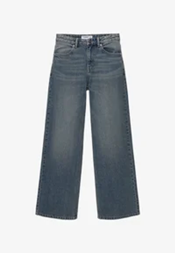 PULL&BEAR MID-RISE WIDE - Jeans a zampa - blue grey/grigio cadetto - Zalando.it