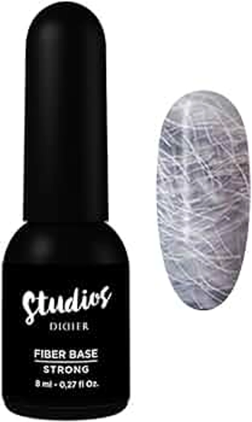 Didier Lab - Premium Fiber Base Semipermanente Unghie Strong - Smalto Semipermanente Unghie - Rinforza Gel Unghie - Base Gel Unghie - Passione Unghie - Smalti Semipermanenti Per Unghie - Base Coat