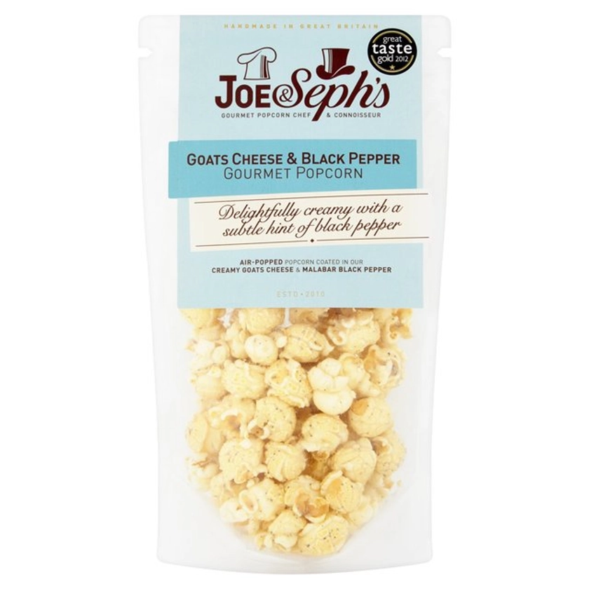 Joe & Seph's Goats Cheese & Black Pepper Popcorn | Ocado