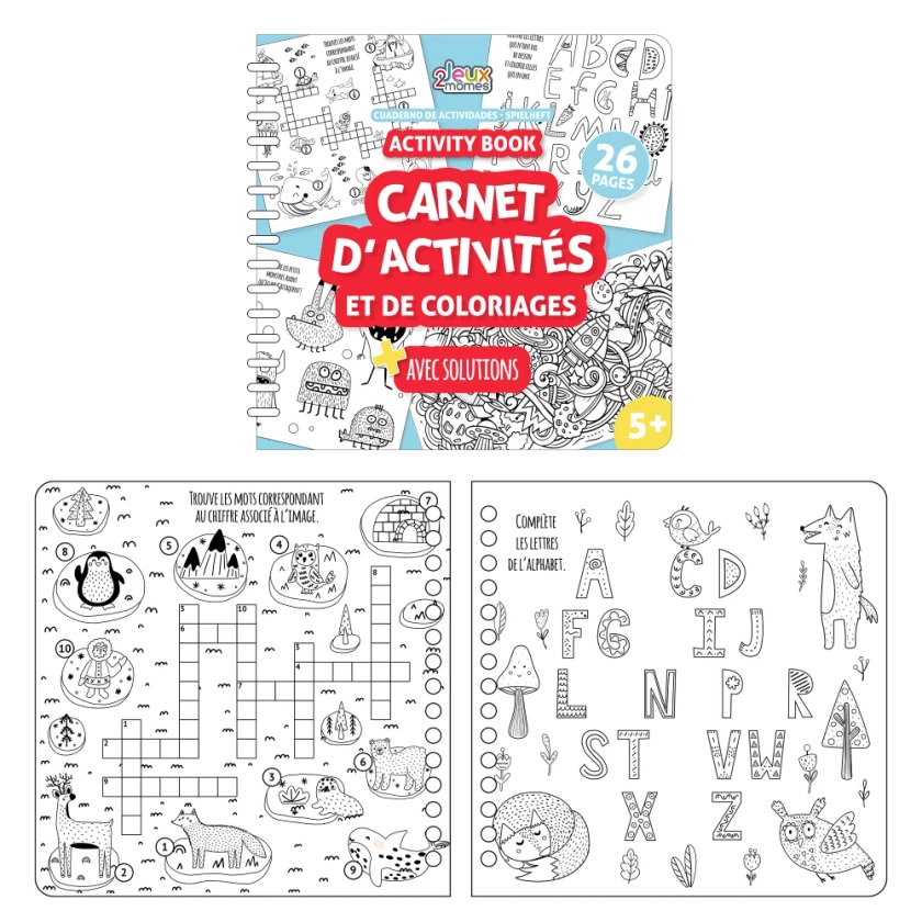 CAHIER D ACTIVITES CRAYON X20 GOMME X20