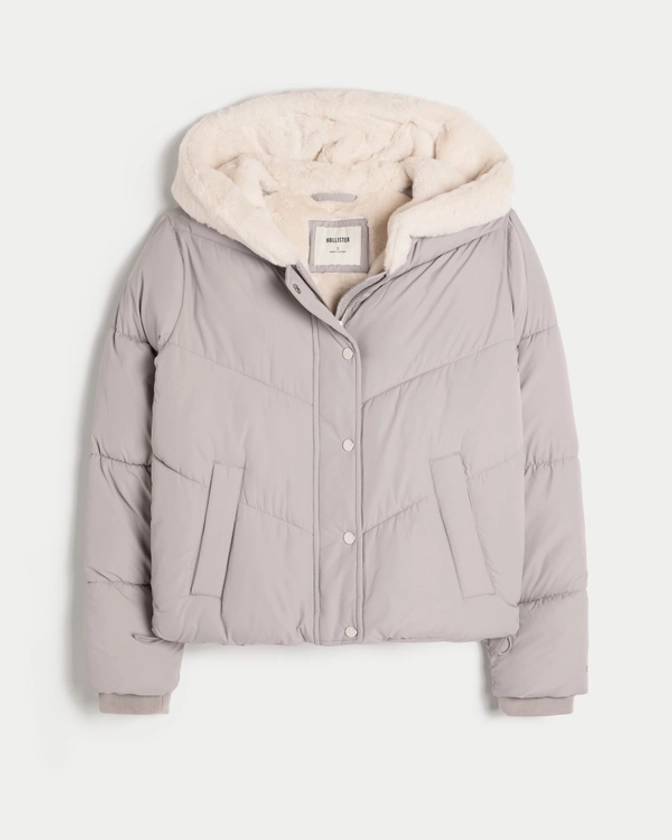 Women's Ultimate Cozy Lined Puffer Jacket | Women's Jackets & Coats | HollisterCo.com