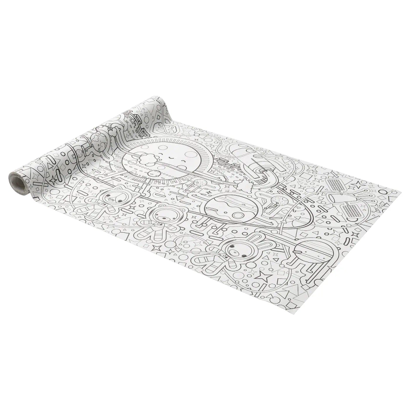 AFTONSPARV colouring paper roll, space, 10 m - IKEA